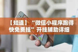 【知道】“微信小程序跑得快免费挂”开挂辅助详细步骤
