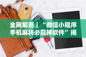 全网解答｜“微信小程序手机麻将必赢神软件”揭秘透视辅助万能挂用法