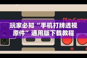 玩家必知“手机打牌透视原件”通用版下载教程