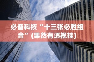 必备科技“口袋十三张透视挂”-详细教程