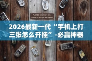 2026最新一代“手机上打三张怎么开挂”-必赢神器安装