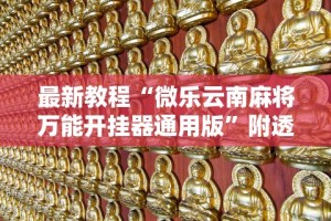 最新教程“微乐云南麻将万能开挂器通用版”附透视挂详细教程