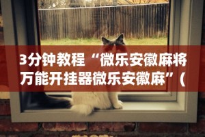 3分钟教程“微乐湖北麻将开挂教程”（透视挂）辅助神器教程