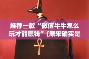 推荐一款“微信牛牛怎么玩才能赢钱”(原来确实是有插件)