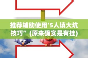 推荐辅助使用‘5人填大坑技巧”(原来确实是有挂)