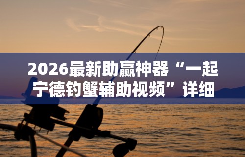 2026最新助赢神器“一起宁德钓蟹辅助视频”详细分享装挂步骤