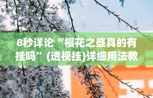 8秒详论“樱花之盛真的有挂吗”(透视挂)详细用法教程