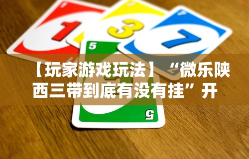 【玩家游戏玩法】“微乐陕西三带到底有没有挂”开挂辅助脚本+详细