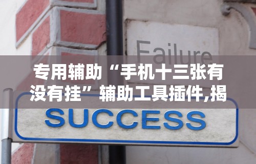 专用辅助“手机十三张有没有挂”辅助工具插件,揭秘技巧开挂