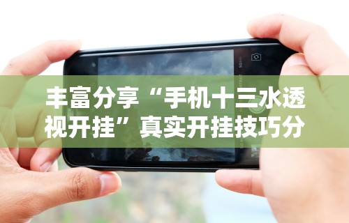 丰富分享“手机十三水透视开挂”真实开挂技巧分享