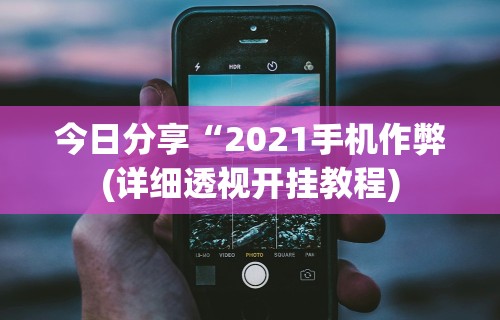 今日分享“2021手机作弊(详细透视开挂教程)