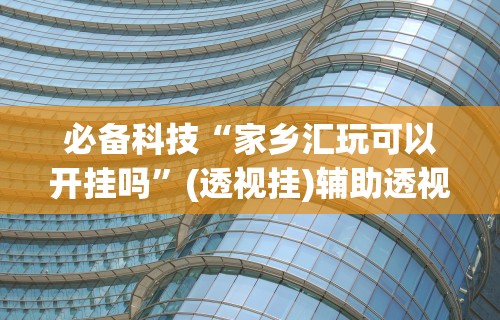 必备科技“家乡汇玩可以开挂吗”(透视挂)辅助透视教程