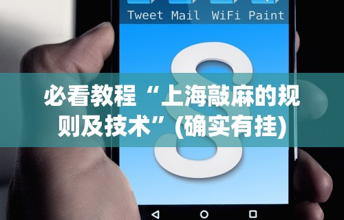 必看教程“上海敲麻的规则及技术”(确实有挂)