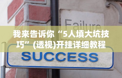 我来告诉你“5人填大坑技巧”(透视)开挂详细教程