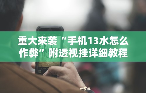 重大来袭“手机13水怎么作弊”附透视挂详细教程