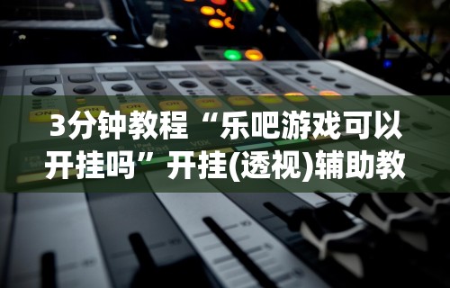 3分钟教程“乐吧游戏可以开挂吗”开挂(透视)辅助教程