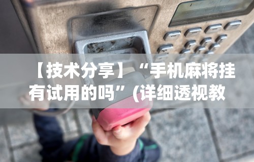 【技术分享】“手机麻将挂有试用的吗”(详细透视教程)