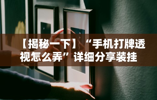 【揭秘一下】“手机打牌透视怎么弄”详细分享装挂步骤