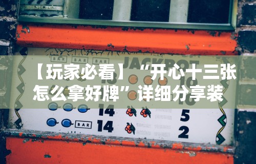 【玩家必看】“开心十三张怎么拿好牌	”详细分享装挂