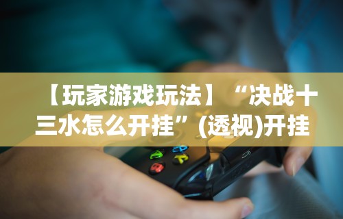 【玩家游戏玩法】“决战十三水怎么开挂”(透视)开挂详细教程