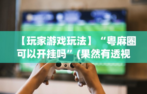【玩家游戏玩法】“粤麻圈可以开挂吗”(果然有透视挂)