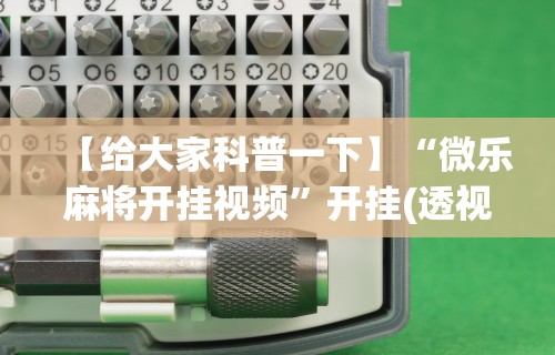【给大家科普一下】“微乐麻将开挂视频	”开挂(透视)辅助