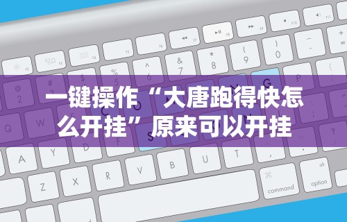 一键操作“大唐跑得快怎么开挂”原来可以开挂