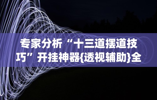 专家分析“十三道摆道技巧	”开挂神器{透视辅助}全揭秘