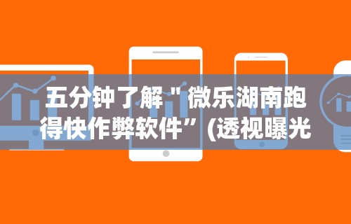 五分钟了解＂微乐湖南跑得快作弊软件”(透视曝光猫腻)