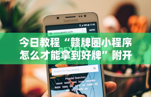 今日教程“赣牌圈小程序怎么才能拿到好牌”附开挂脚本详细步骤