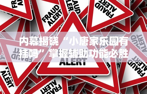 内幕揭晓“小唐家乐园有挂吗”掌握辅助功能必胜规则