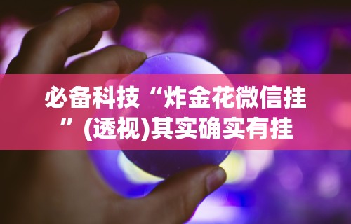 必备科技“炸金花微信挂	”(透视)其实确实有挂