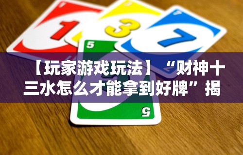 【玩家游戏玩法】“财神十三水怎么才能拿到好牌”揭秘透视辅助万能挂