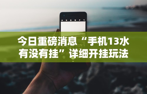 今日重磅消息“手机13水有没有挂	”详细开挂玩法
