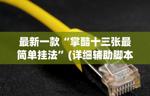 最新一款“掌酷十三张最简单挂法	”(详细辅助脚本)