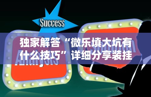 独家解答“微乐填大坑有什么技巧”详细分享装挂步骤