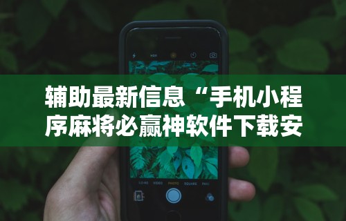 专家分析“广西微乐麻将开挂免费”科技辅助神器手机版教程
