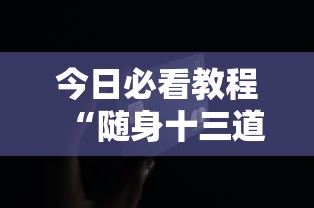今日必看教程“随身十三道可以开挂吗？”辅助工具插件,揭秘技巧开挂