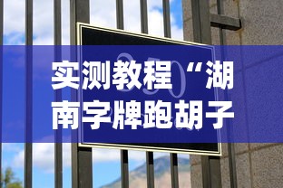 实测教程“湖南字牌跑胡子心得体会技巧”作弊挂(辅助外挂+教程)